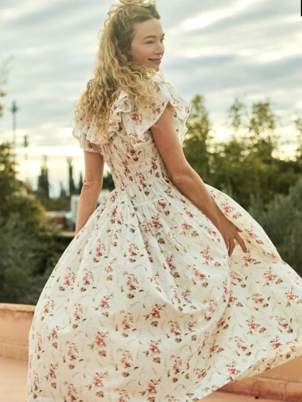DOEN ILLIANA DRESSIN BLANC PRAIRIE ROSE S - Picture 3 of 5